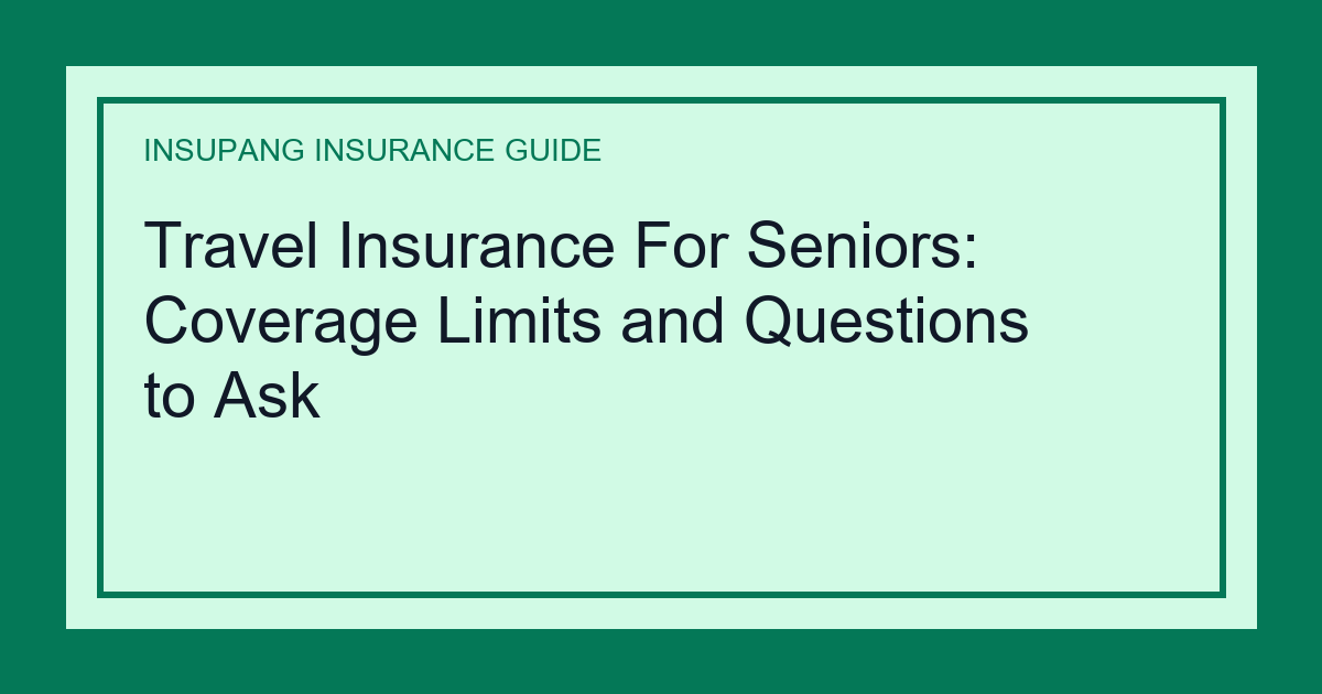 Travel Insurance For Seniors: Coverage Limits and Questions to Ask - Insupang insurance guide thumbnail